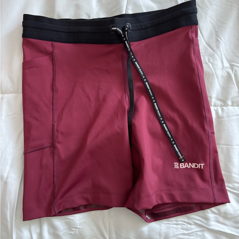BANDIT Women’s Burgundy compression stamina 7inch Shorts